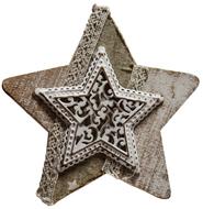 five pointed Star, Decoupage, Vintage decoration