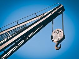construction hook on a crane