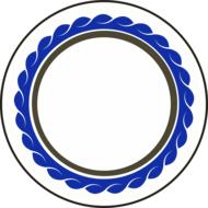 vintage tag, round frame, template