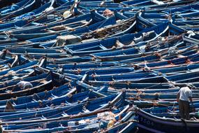 Boats Essaouira Morocco In