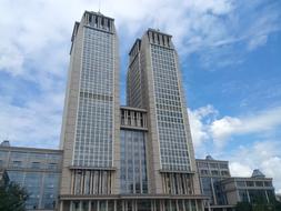 tall building with a tower