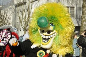 beautiful carnival mask with a big nose