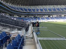 seats near the sports stadium
