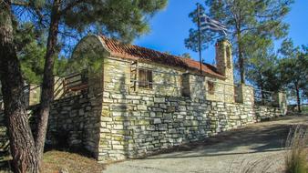 stone building in the village