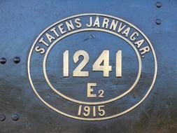 Sweden Steam Locomotive Shield