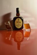 alcoholic beverages whiskey on the table