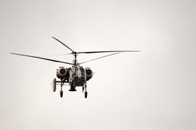 helicopter flying in the sky