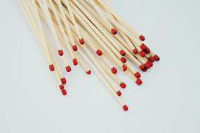 vintage wooden sulphur Matches with red tips