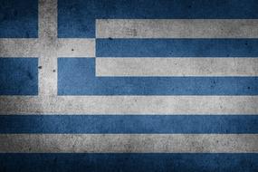 flag greece europe mediterranean