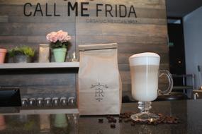 latte Coffee in Cafe