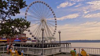 Usa America Seattle Ferris