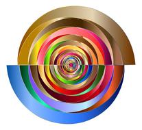 geometric swirling pattern