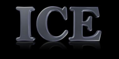 white lettering on a black background