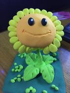 Sunflower Clay Sculpture