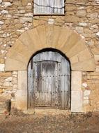 wooden lock door