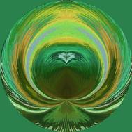 glowing green ball