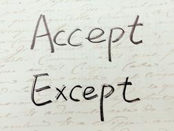 expert accepted the inscription on the sheet