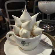 sweet meringue in a cup