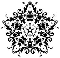 damask floral flower flourish