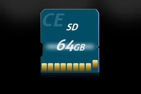 sd card memory map blue multimedia