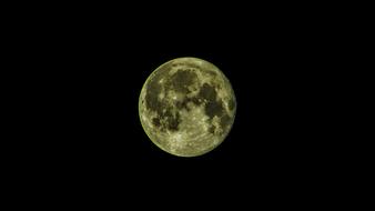 yellow big moon