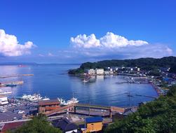 fishing port in the resort town