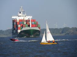 Ship Container Elbe