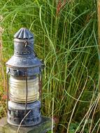 street lamp in the grass