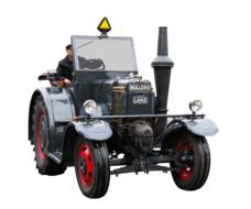 black tractor for the field