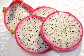 exotic pink fruit