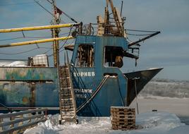 wrecked abandoned ship