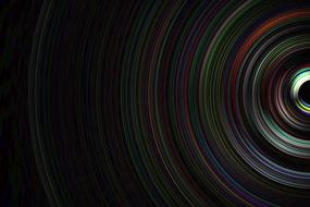 Multicolored splashes on a black background