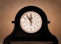 old wooden clock