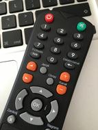 color remote control on the computer