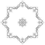 floral flower flourish decorative