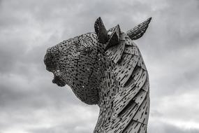 Kelpies Scotland Horse Head
