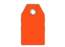 orange price tag for clothing