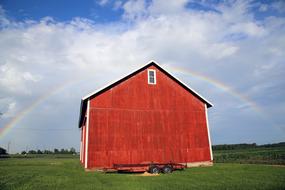 Rainbow Barn Red Old