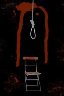 Rope Red Folding Chair