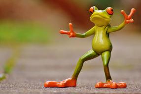 Frog Gesture Peace