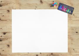 wood desk chalks pastels art