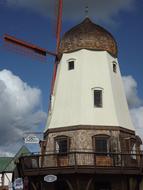 white windmill