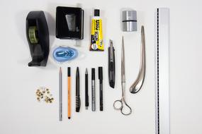 everything for a class on the table