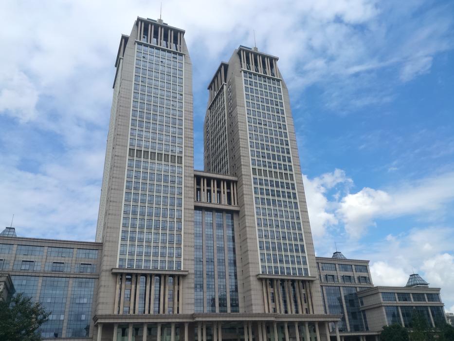 tall building with a tower