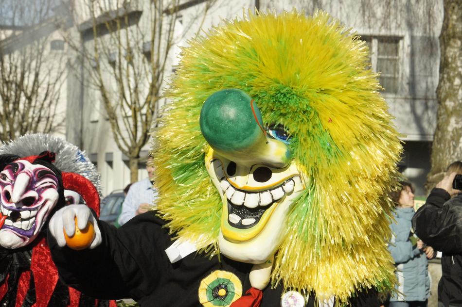 beautiful carnival mask with a big nose