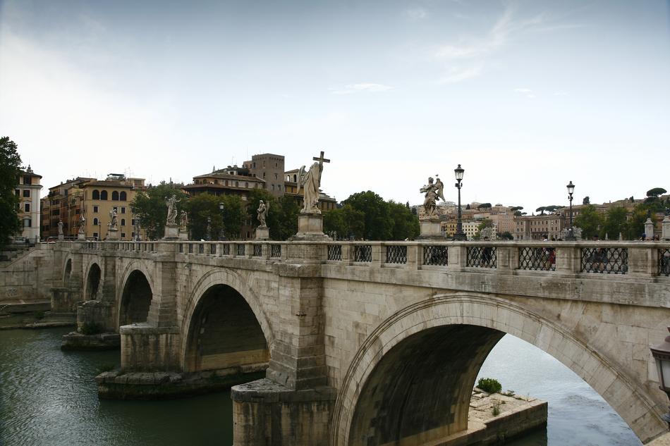 Rome Italy Bridge Of St Angel
