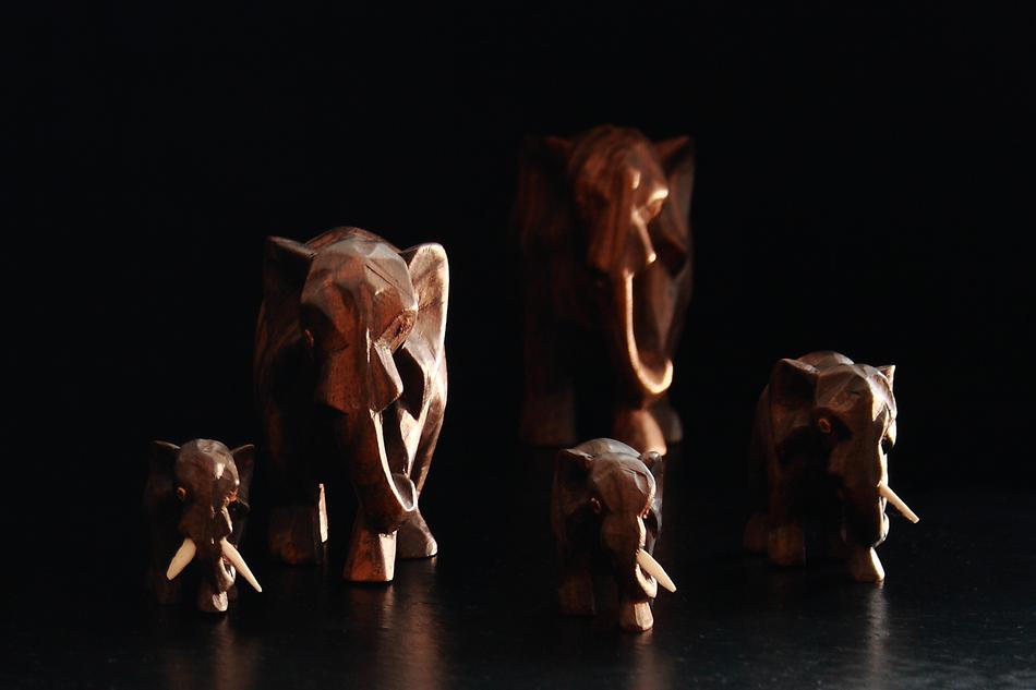 Expensive handmade Elephant figurines