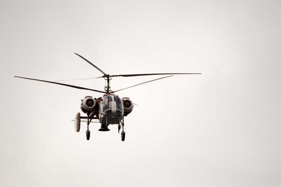 helicopter flying in the sky