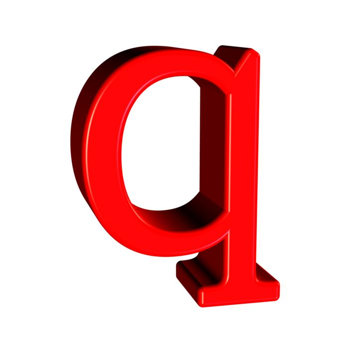 small red letter