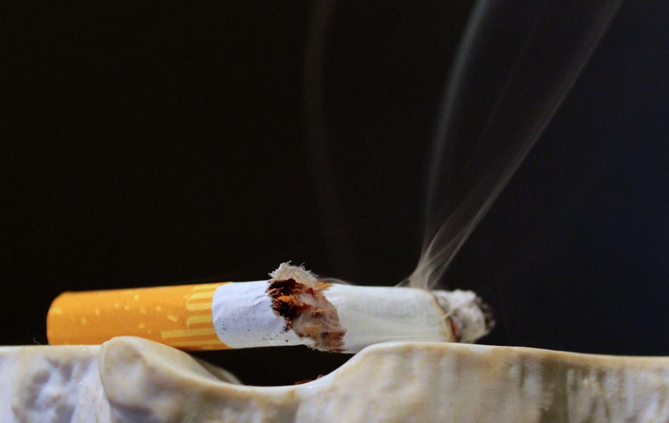 The Last Cigarette concept, cracked butt
